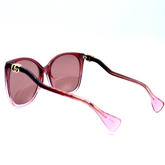 NEW GUCCI GG1010S 004 BURGUNDY RED AUTHENTIC SUNGLASSES 60-18 - Picture 7 of 13